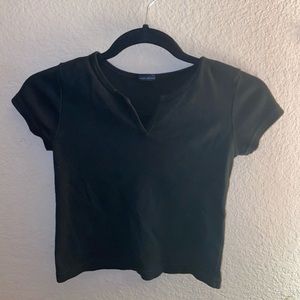 Brandy Melville Simple Black V neck